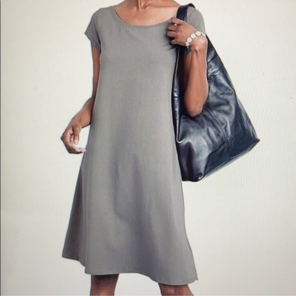 Eileen Fisher Organic Cotton Dress NWT Gray Size XS